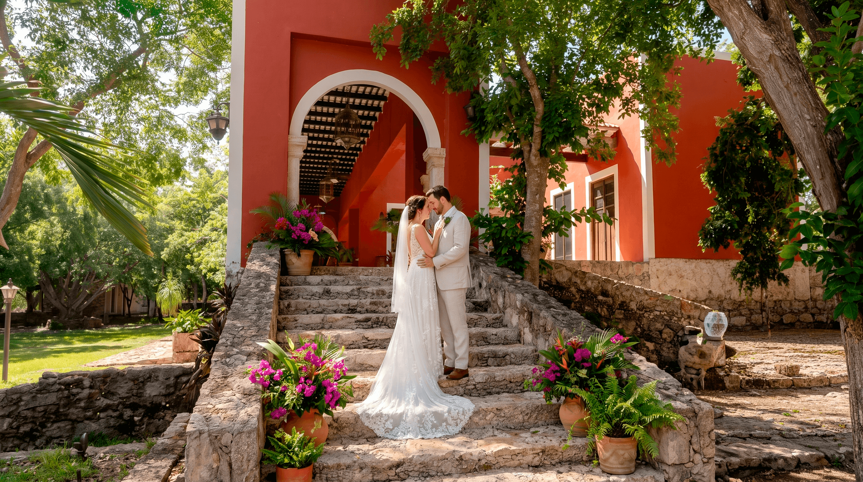 Real wedding at Hacienda Zamná