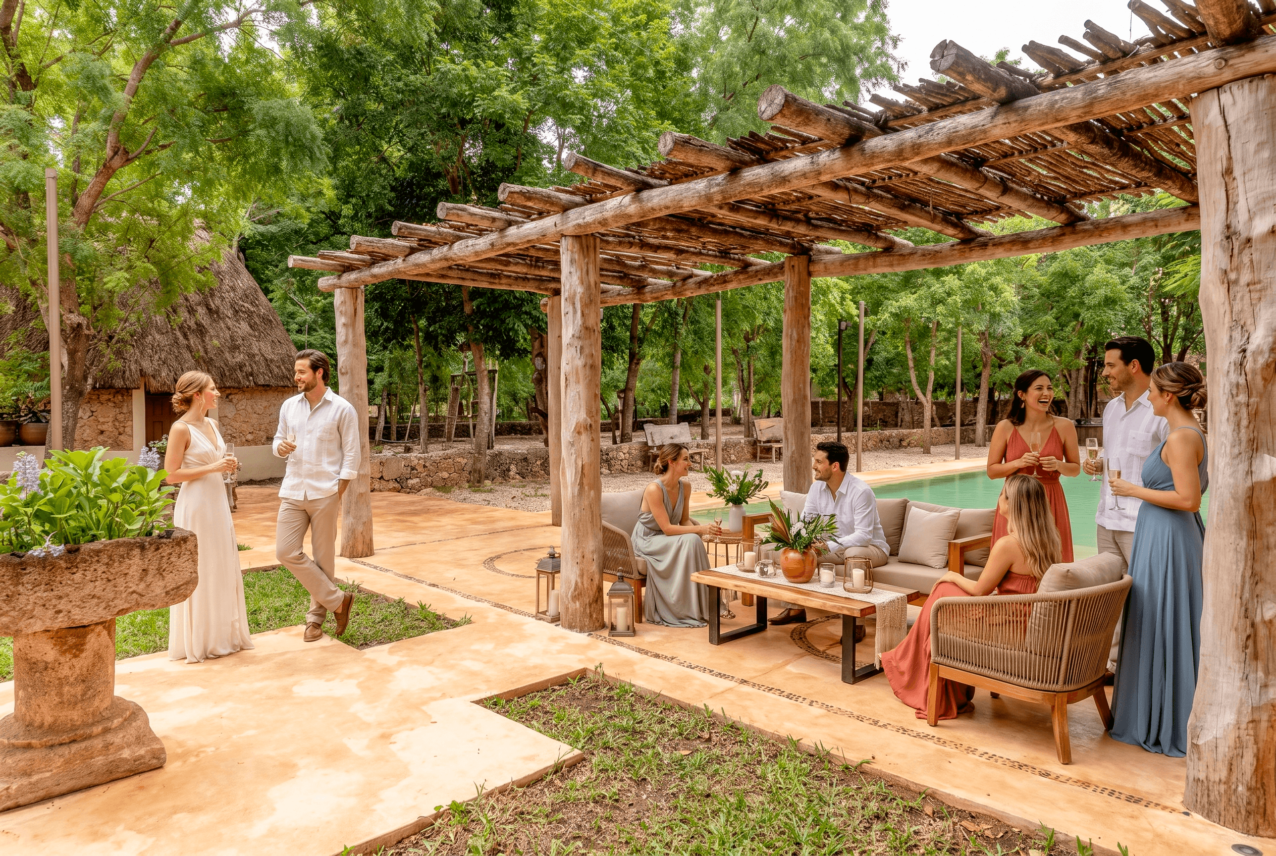 Real wedding at Hacienda Zamná