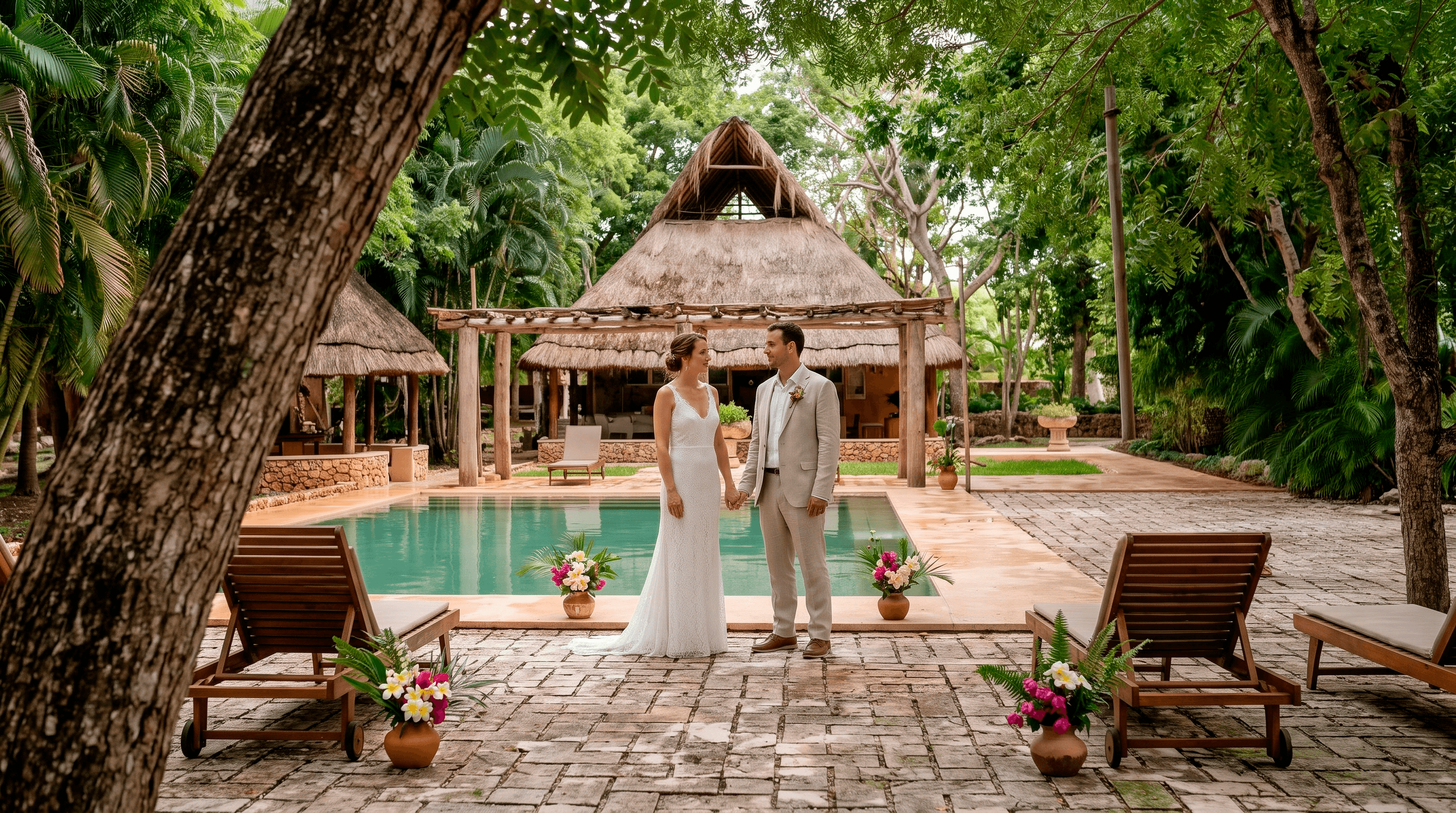Real wedding at Hacienda Zamná