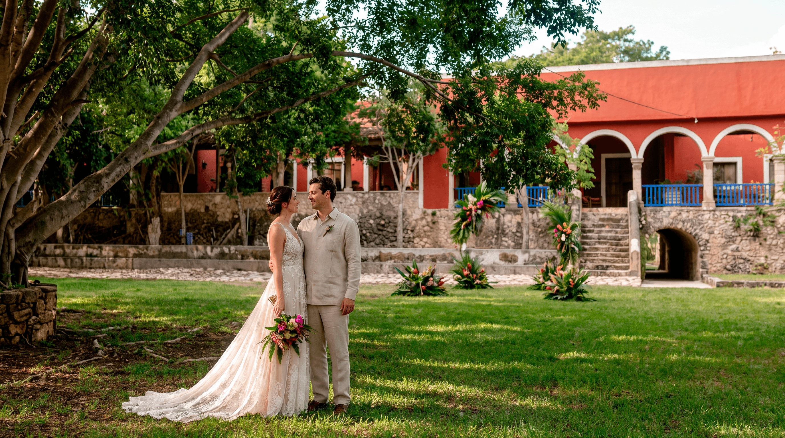 Real wedding at Hacienda Zamná