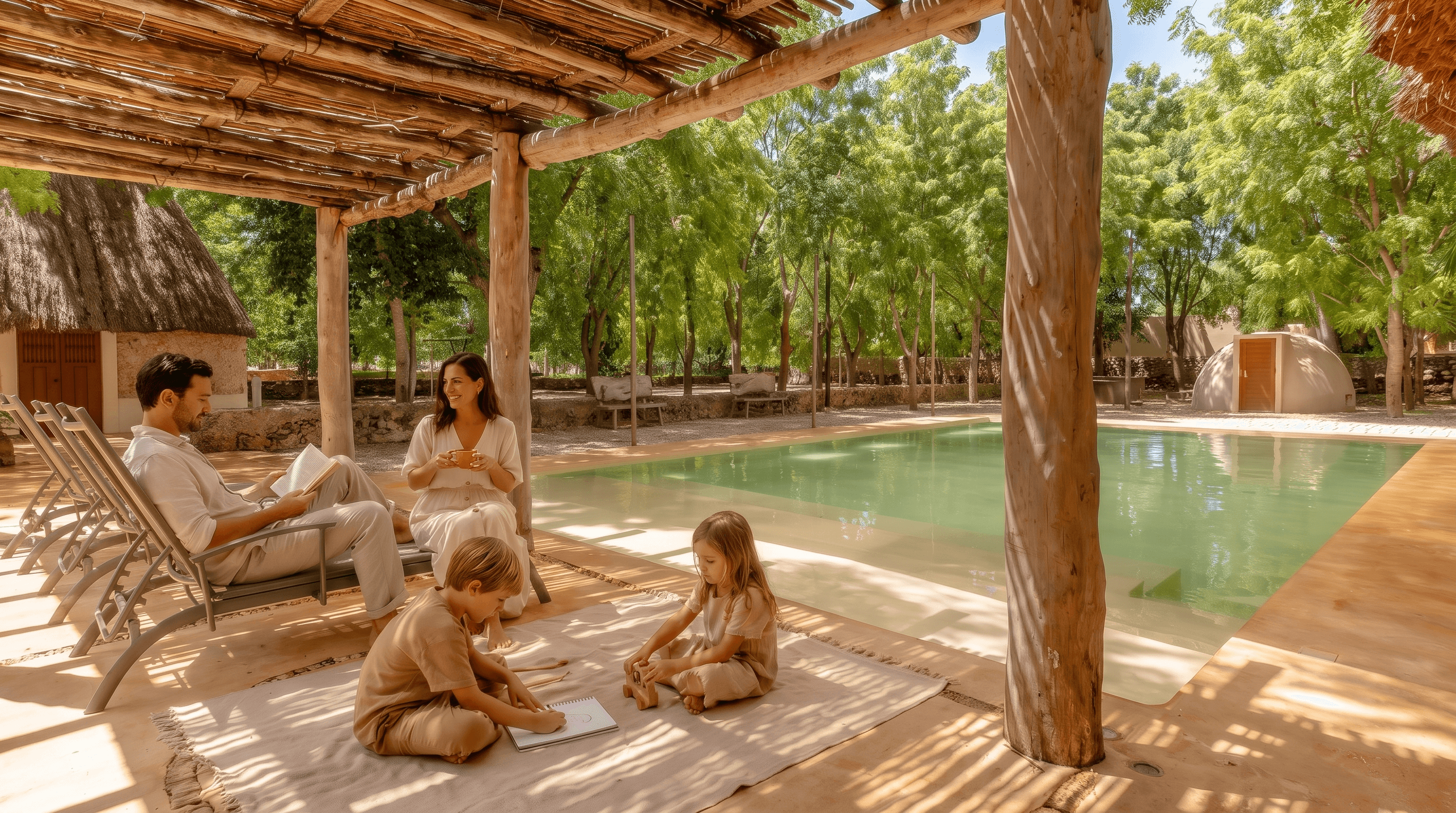 Real social event at Hacienda Zamná