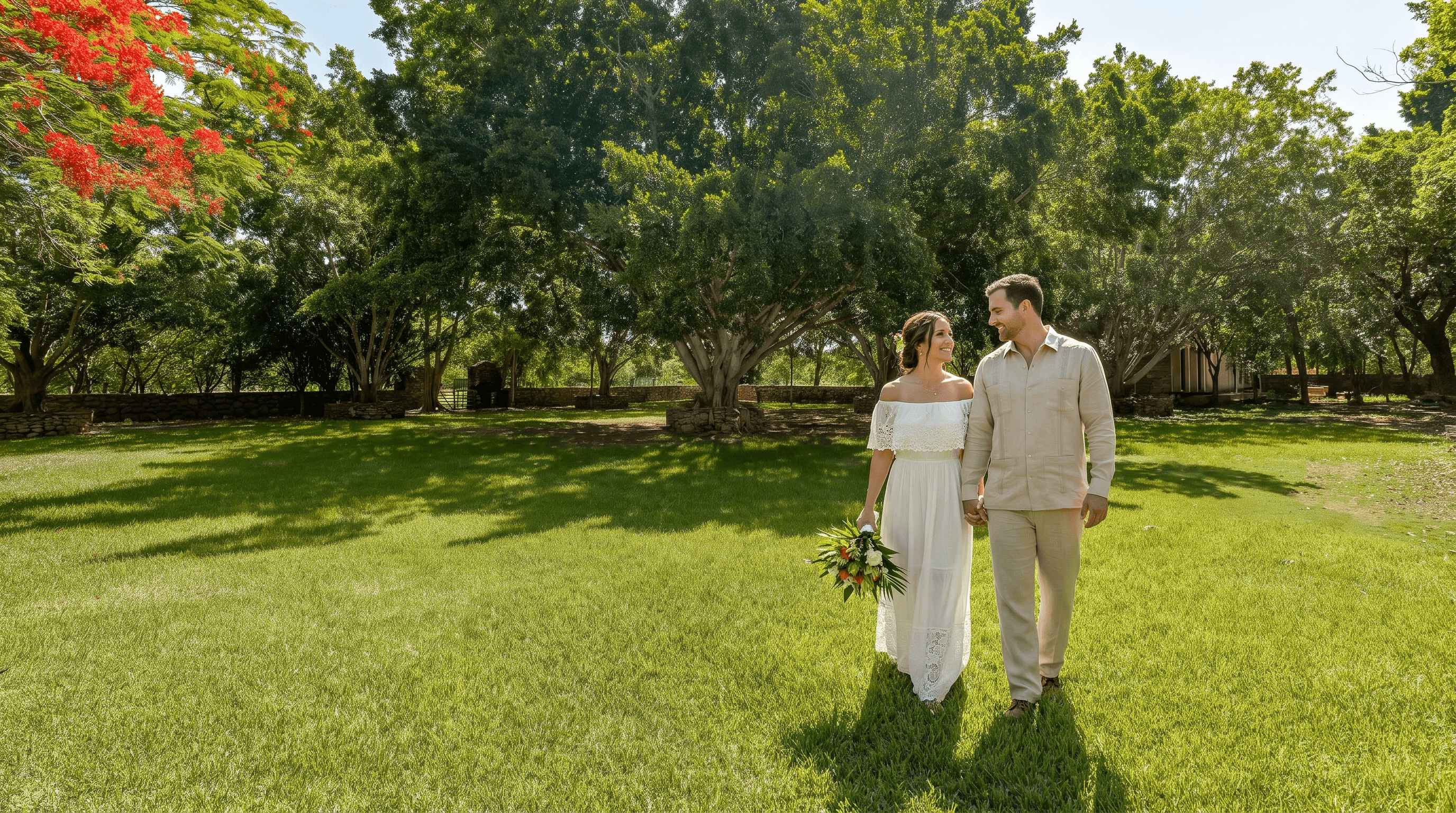 Real wedding at Hacienda Zamná