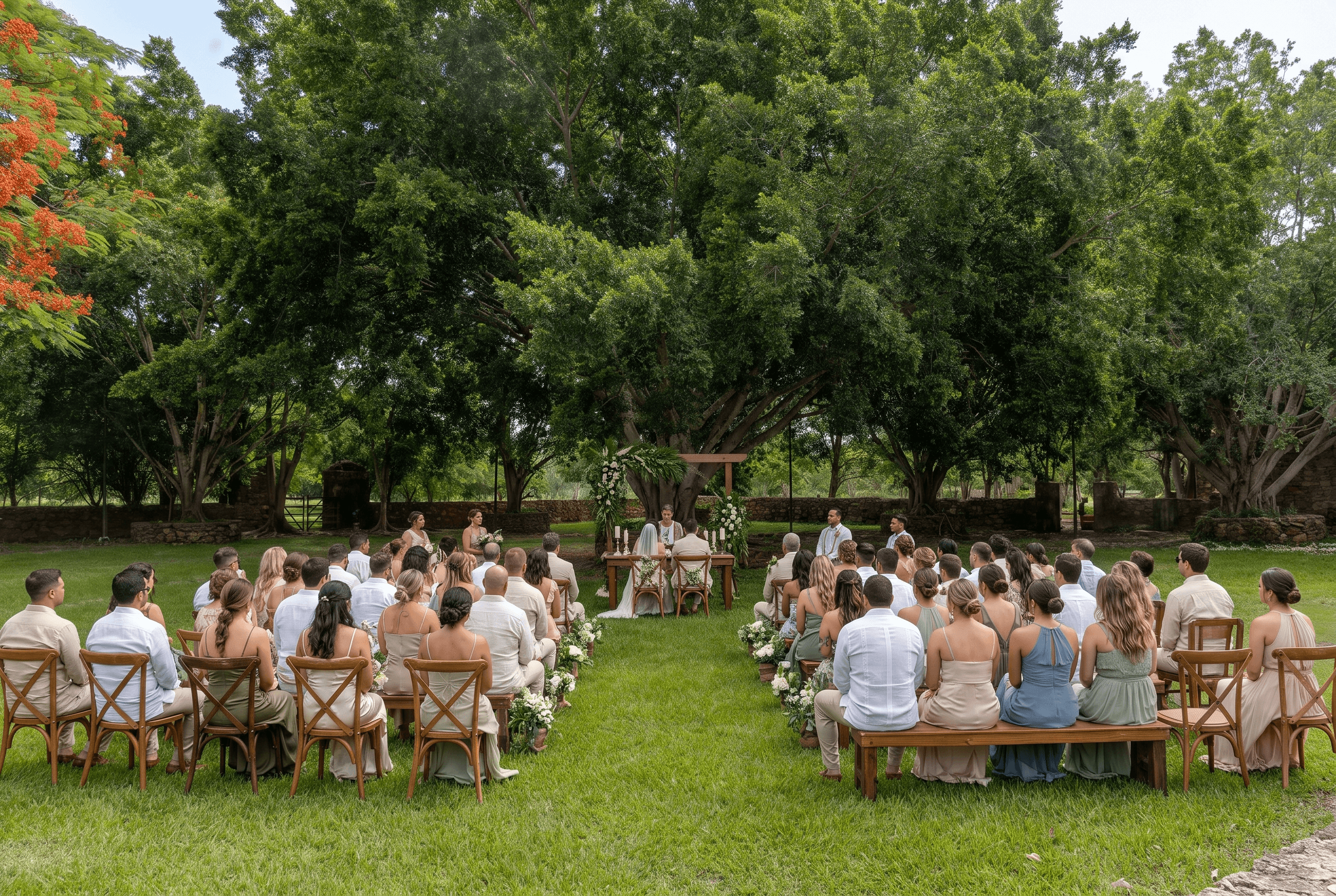 Real wedding at Hacienda Zamná