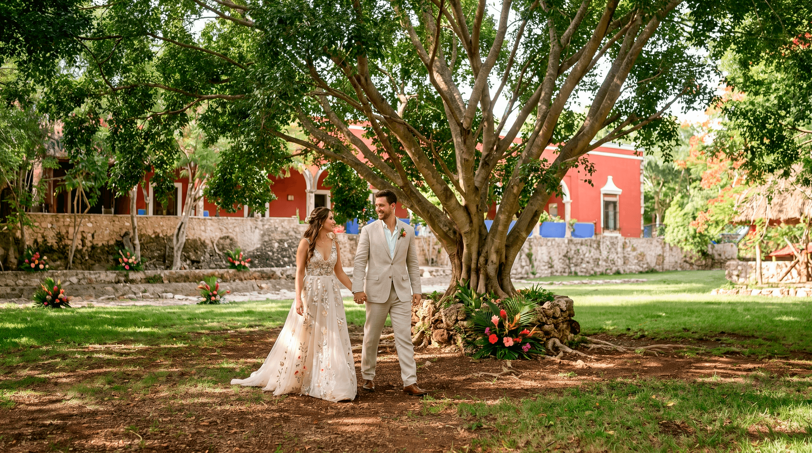 Real wedding at Hacienda Zamná