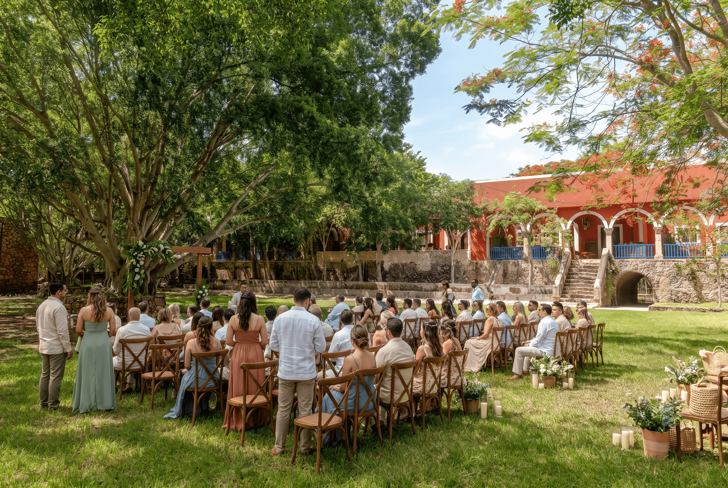 Real wedding at Hacienda Zamná