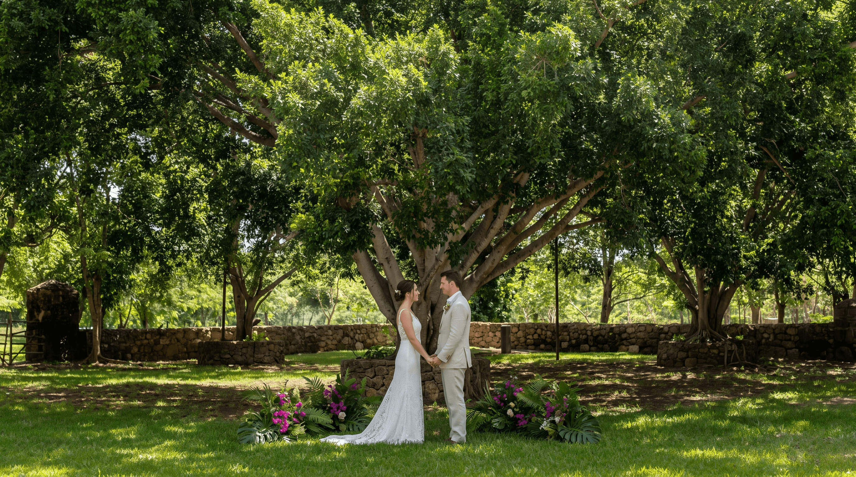Real wedding at Hacienda Zamná