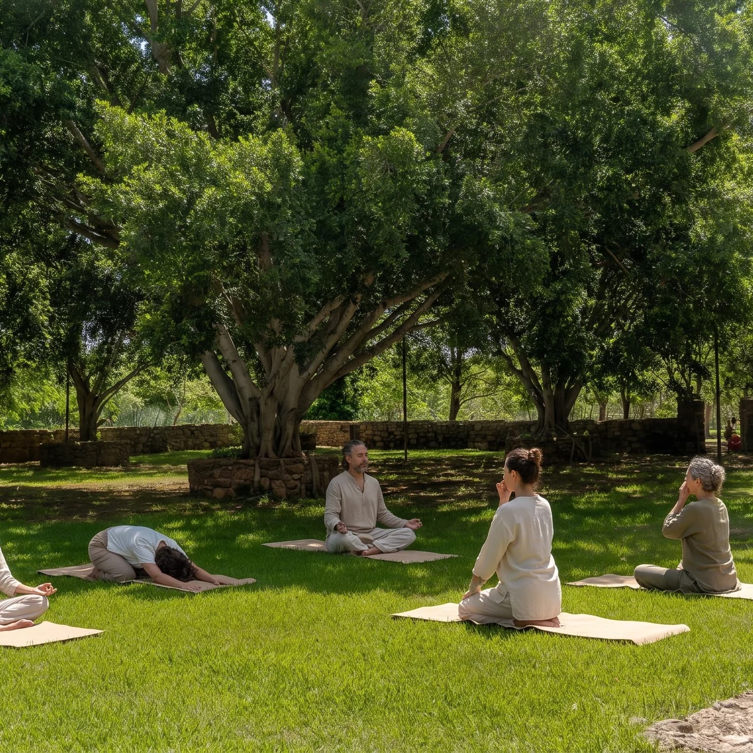 Wellness retreat in the gardens at Hacienda Zamná