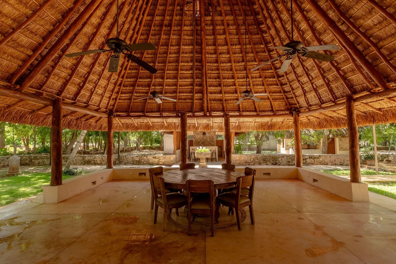 Palapas at Hacienda Zamná